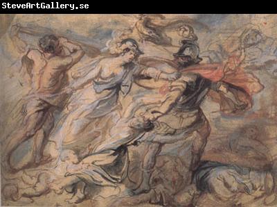 Peter Paul Rubens Hercules and Minerva Fighting Mars (mk01)